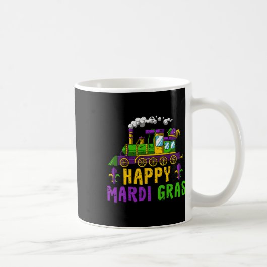 Mug Joyeux Mardi Gras Jester Train Carnival Parade Par (Droite)