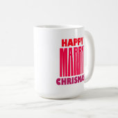 Mug Joyeux mariage de noël (Devant droit)