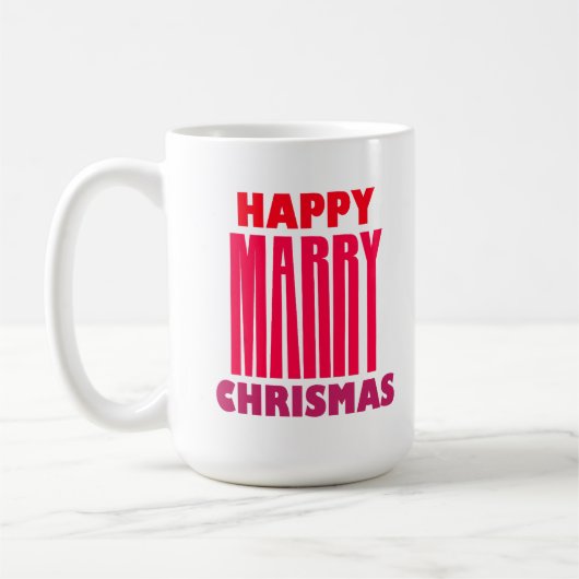 Mug Joyeux mariage de noël (Gauche)