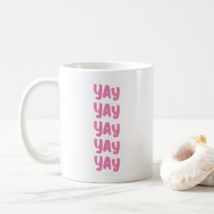 Mug Joyeux Mariage Moderne Élévateur Yay