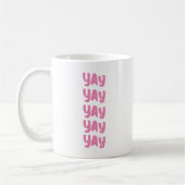 Mug Joyeux Mariage Moderne Élévateur Yay (Gauche)