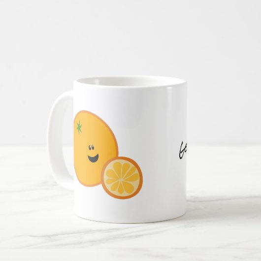 Mug Joyeux Matin d'Orange (Devant gauche)