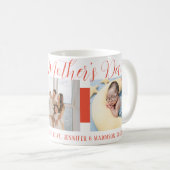 Mug Joyeux Mère de Fête Maman Pink Script avec 3 photo (Devant droit)