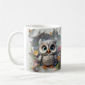 Mug Joyeux mère jour 3d Owl design imprimable (Gauche)