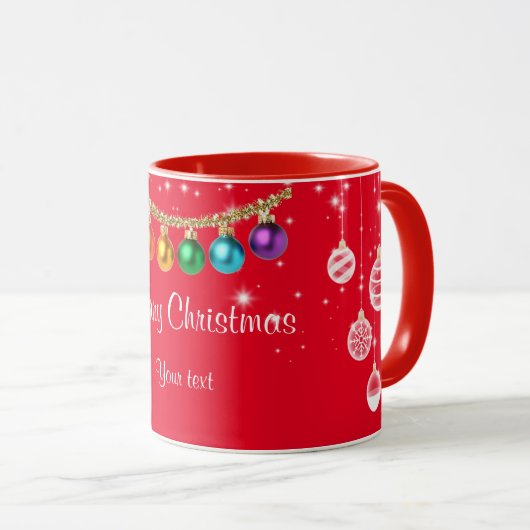Mug Joyeux modèle de Noël (Devant droit)