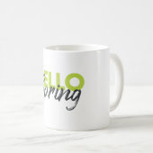 Mug Joyeux, moderne, amusant, design dynamique Hello S (Devant droit)