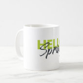 Mug Joyeux, moderne, amusant, design dynamique Hello S (Devant gauche)
