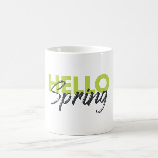 Mug Joyeux, moderne, amusant, design dynamique Hello S (Centre)