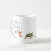 Mug Joyeux moments d'hiver | Noël monographique (Devant gauche)