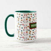 Mug Joyeux Motif de Noël Élégant (Gauche)