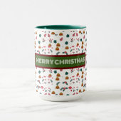 Mug Joyeux Motif de Noël Élégant (Centre)