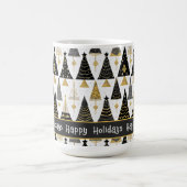 Mug Joyeux Motif de Noël en or noir #25 ID1009 (Centre)