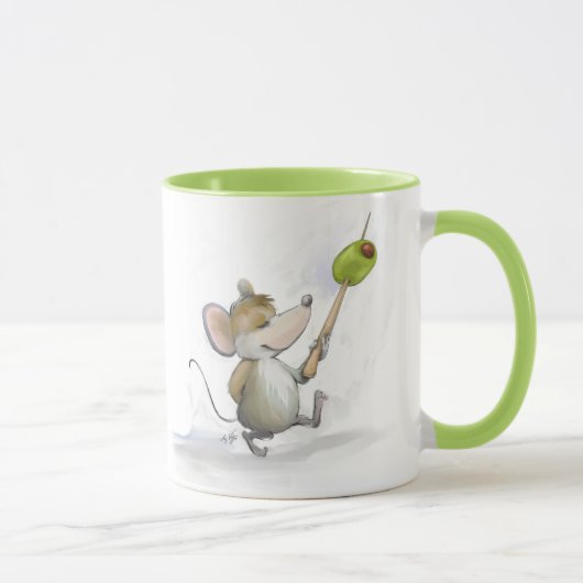 Mug Joyeux Mouse Moe avec Musique Olive (Droite)