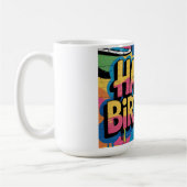 Mug Joyeux mur de graffitis d'anniversaire avec Basket (Gauche)