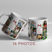 Mug Joyeux Noël 16 photo de famille collage