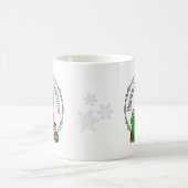 Mug Joyeux Noël 2 Goldendoodle (rouge doré) mignonne (Centre)