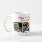 Mug Joyeux Noël 5 Collage de photos Grand-parents (Gauche)