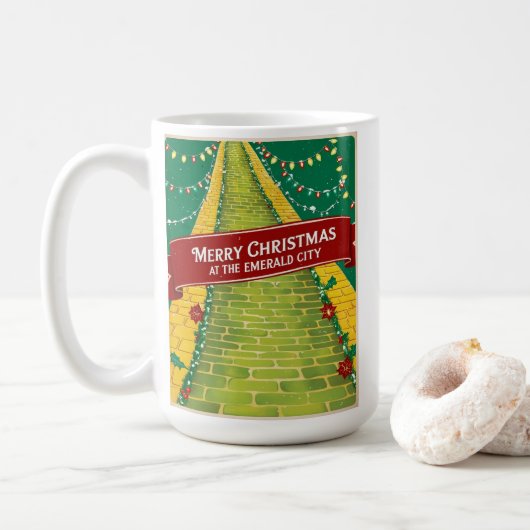 Mug Joyeux Noël à Emerald City (Avec donut)