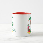 Mug Joyeux Noël à la plage (Centre)