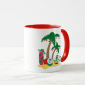 Mug Joyeux Noël à la plage (Devant droit)