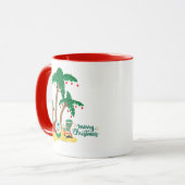 Mug Joyeux Noël à la plage (Devant gauche)