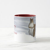 Mug Joyeux Noël à l'écureuil rouge (Centre)