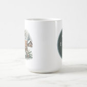 Mug Joyeux Noël ajouter monogramme Maison de campagne (Centre)