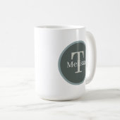 Mug Joyeux Noël ajouter monogramme rennes traîneau (Devant droit)