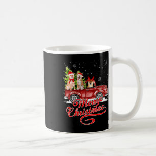 Mug Joyeux Noël Akita Chien Père Noël Reindeer Camion