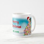 Mug Joyeux Noël Allemand Berger Santa Hat Cute (Devant droit)
