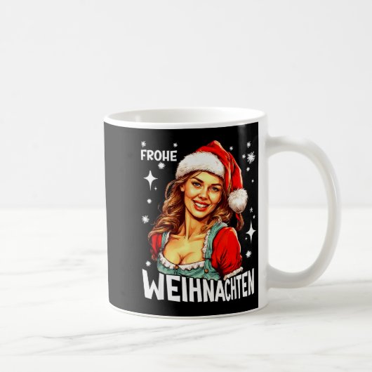 Mug Joyeux Noël allemand de Noël (Droite)
