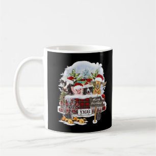 Mug Joyeux Noël Animal de ferme Rouge Plaid Xmas Camio