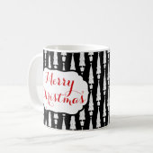 Mug Joyeux Noël Arbre de Noël Vacances 2 Côté (Devant gauche)