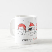 Mug Joyeux Noël au chat (Devant gauche)