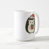 Mug Joyeux Noël au hérisson mignon (Devant droit)