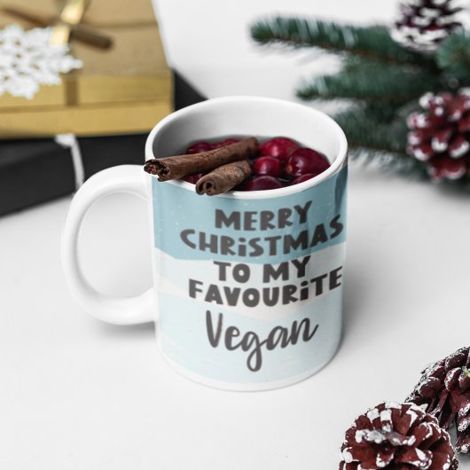 Mug Joyeux Noël au porcelet caricaturiste préféré de V