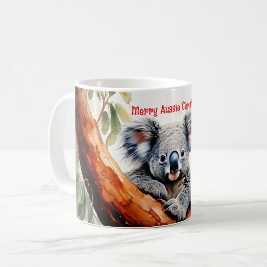 Mug Joyeux Noël australien Koala (Devant gauche)