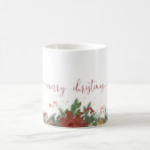 Mug Joyeux Noël avec bordure florale (Centre)