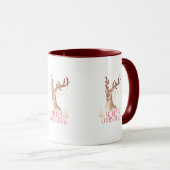 Mug Joyeux Noël avec cerf illustré (Devant droit)