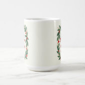 Mug Joyeux Noël avec couronne et nom (Centre)