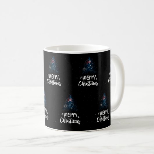 Mug Joyeux Noël avec drapeau australien (Devant droit)