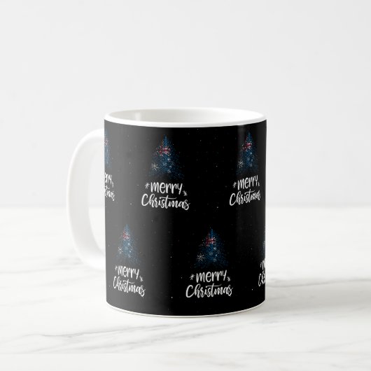 Mug Joyeux Noël avec drapeau australien (Devant gauche)