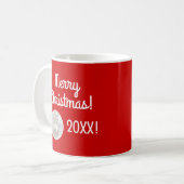 Mug Joyeux Noël avec l'ornement d'argent (Devant gauche)