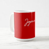 Mug Joyeux Noël avec sapin de Noël (Devant gauche)