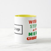 Mug Joyeux Noël avec votre image et votre nom Choix (Centre)