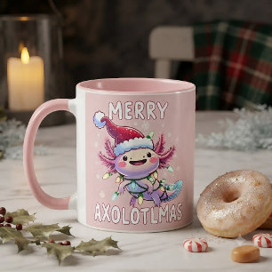 Mug Joyeux Noël Axolotl Lumières Axolotlmas Arbre