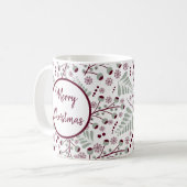 Mug Joyeux Noël Baies Rouges (Devant gauche)