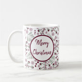 Mug Joyeux Noël Baies Rouges (Gauche)