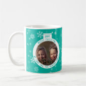 Mug Joyeux Noël Ball Green Fun de neige (Gauche)