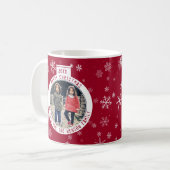 Mug Joyeux Noël Ball Red Snowflake Fête (Devant gauche)